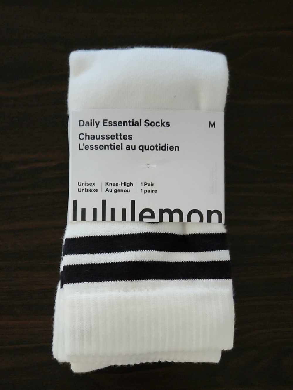 Unisex Daily Essential Knee-High Socks Stripe